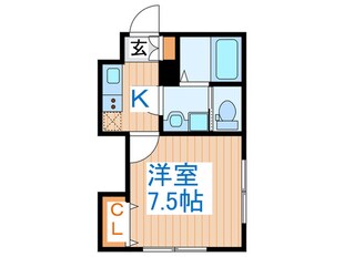 イニシアティブ愛宕橋Ⅱの物件間取画像